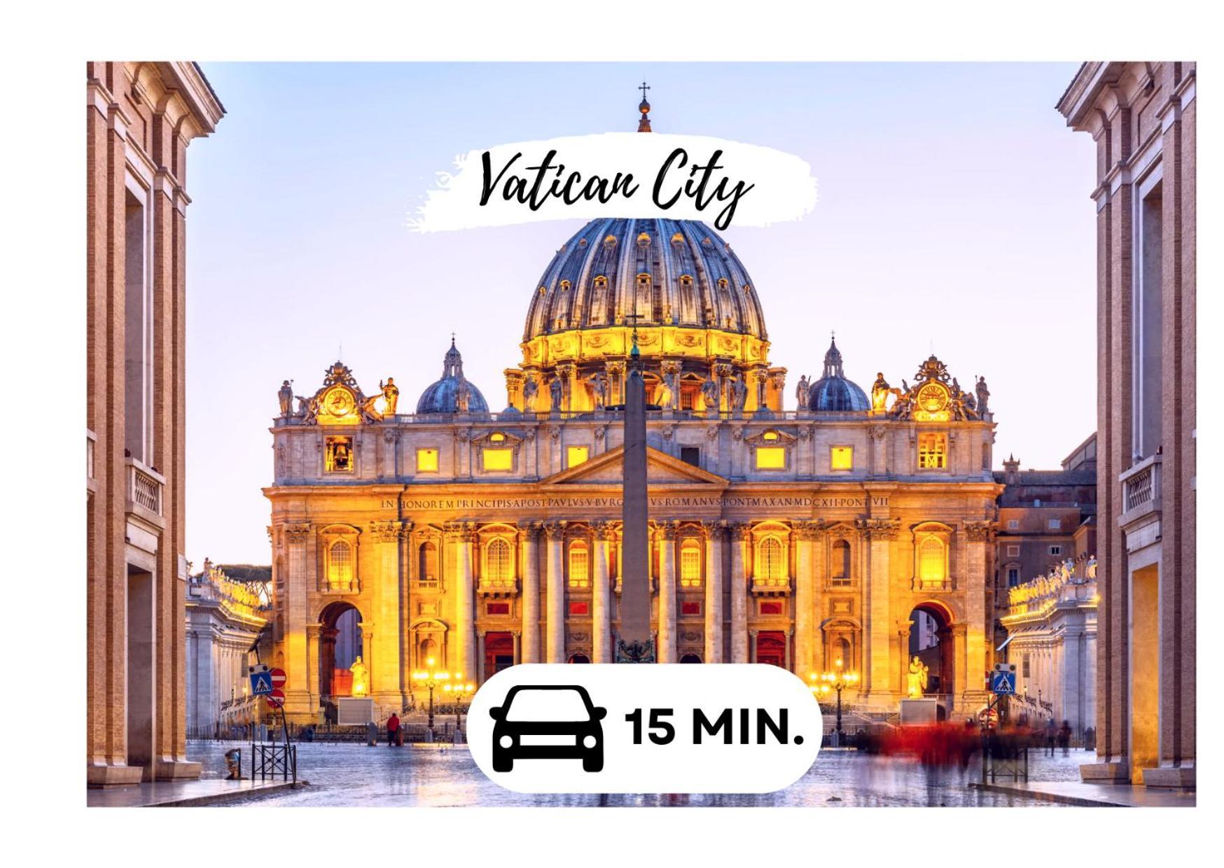15 Min From The Vatican Wi-Fi And Garden Dış mekan fotoğraf